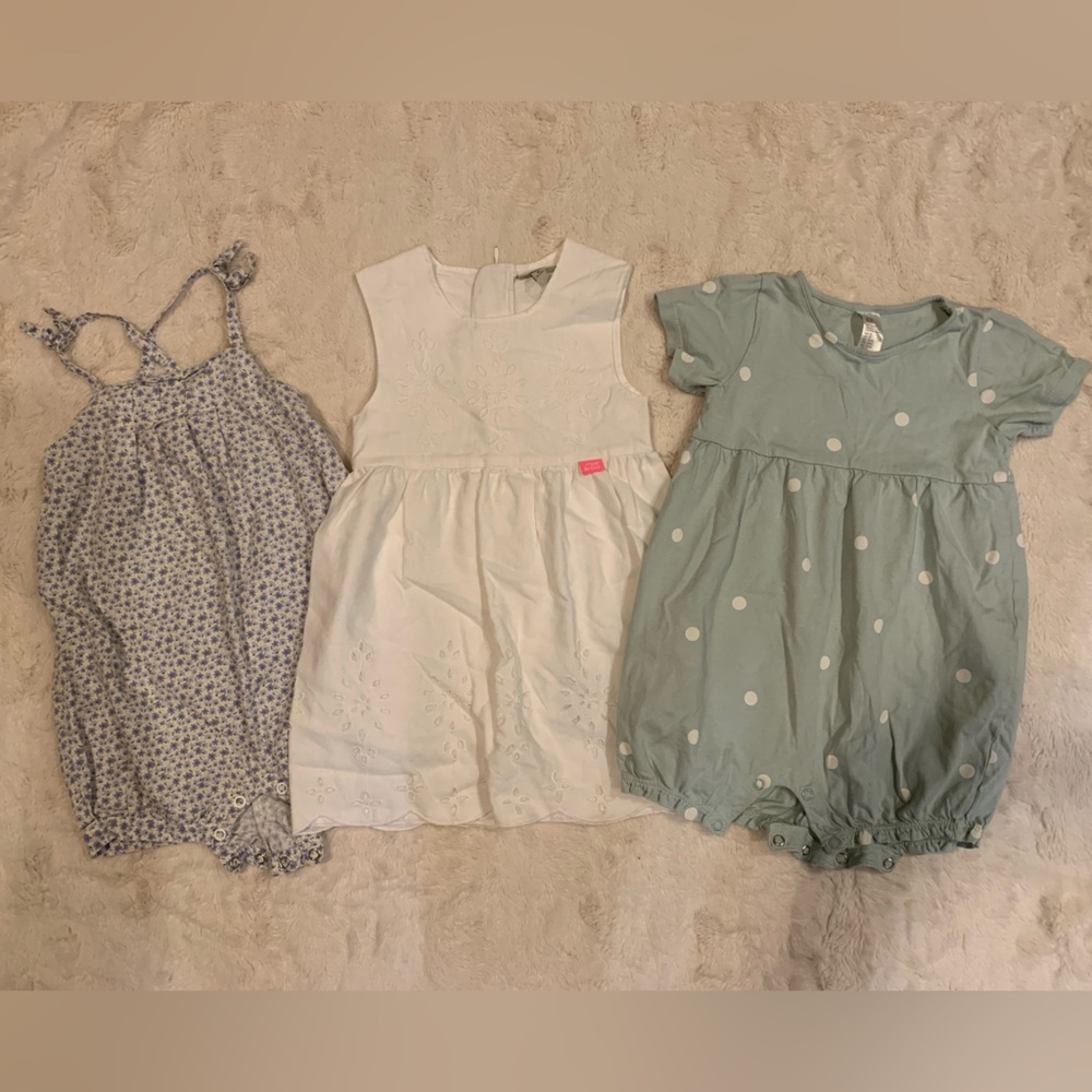 Girls romper and dress lot bundle 24 month